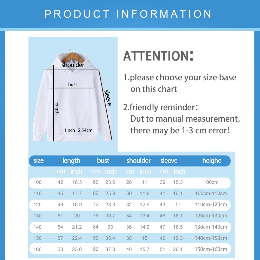 New cartoon Hatsune Miku fashion children's hooded sweatshirt girls fall and winter outdoor comfortable warm hooded sweatshirt