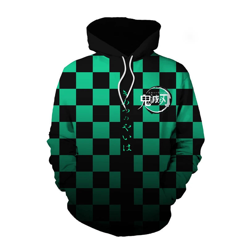 Anime Demon Slayer Kimetsu No Yaiba 3D Hoodie Sweatshirts Demon Slayer Agatsuma Zenitsu Tomioka Giyuu New Autumn Cosplay Tops